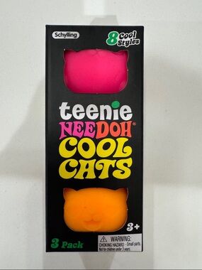 Teenie Needoh Cool Cats 3-Pack - NEW - AUTHENTIC